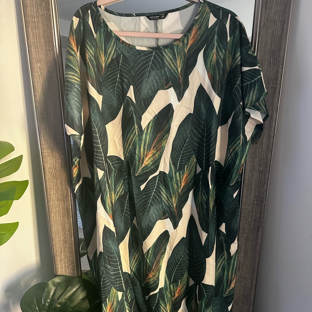 Leaf Print Dress